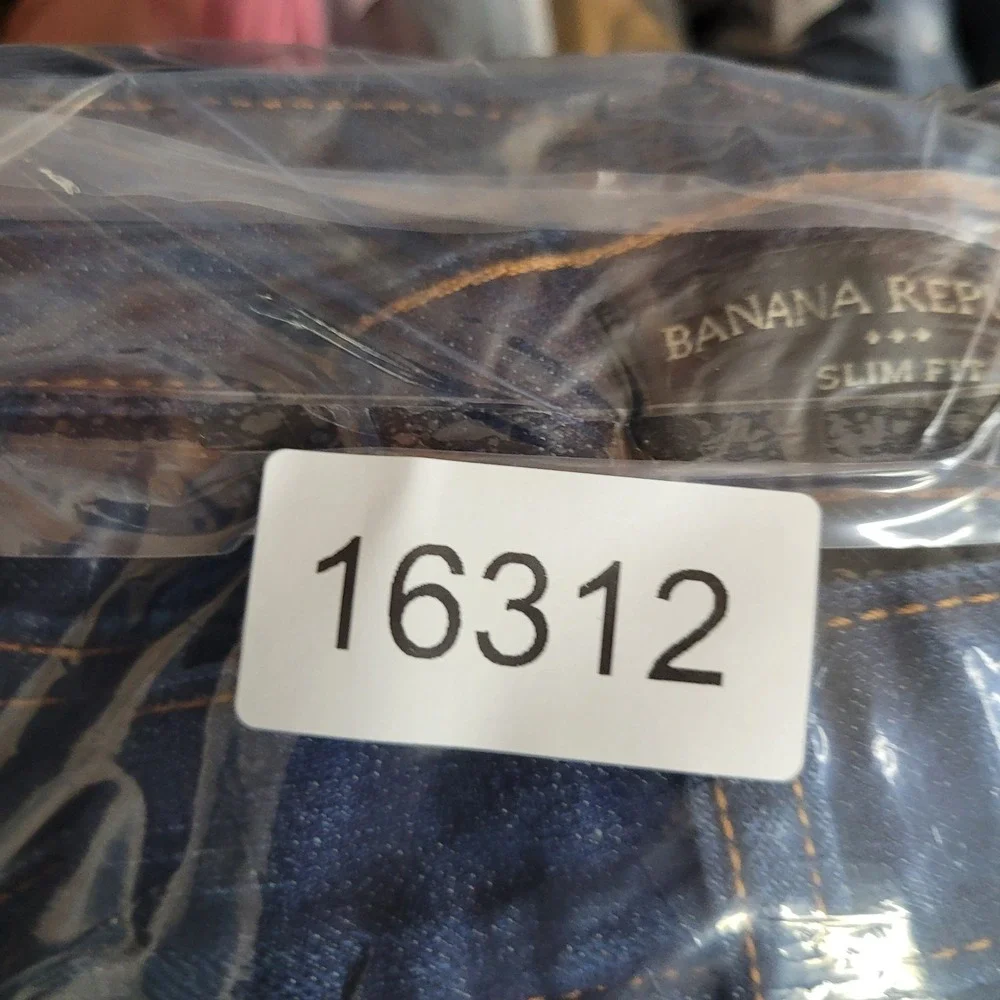 Banana Republic Slim Fit Jeans Mens 34x32 Blue Dark Wash Denim